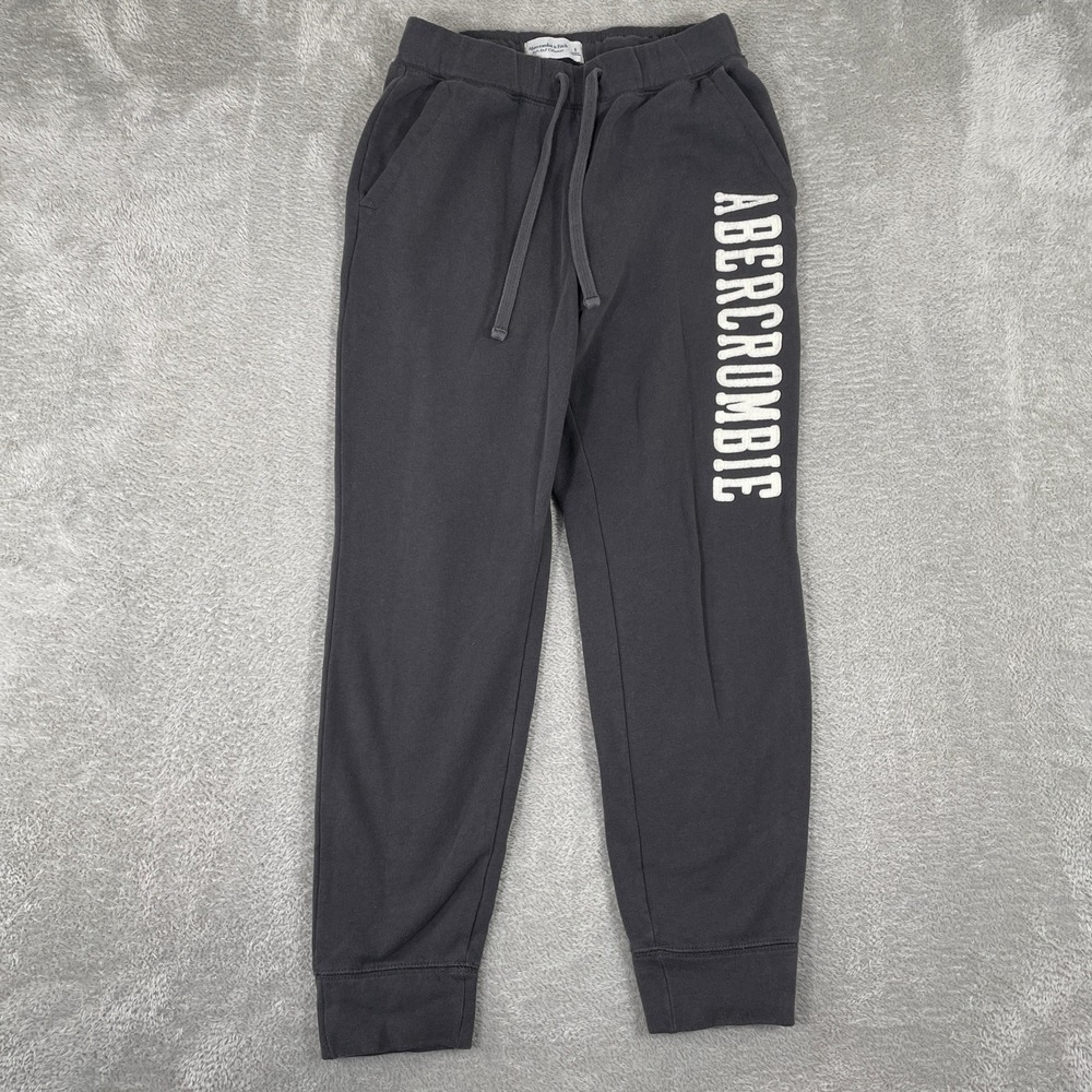 Abercrombie & Fitch Jogger Sweatpants Womens Small Gray Lounge Soft AF